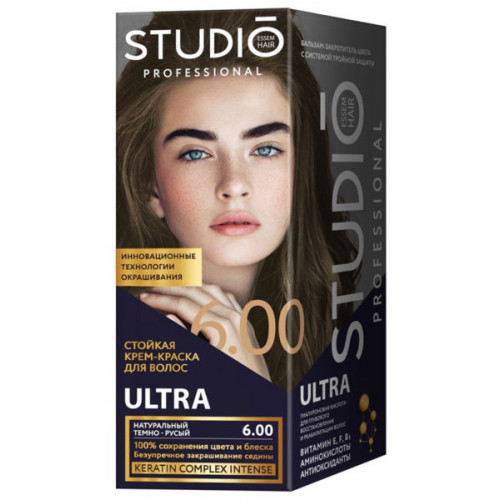 Краска для волос Studio (Студио) 6.00 - Натурально-темно русый Краска для волос Studio (Студио) 6.00 - Натурально-темно русый