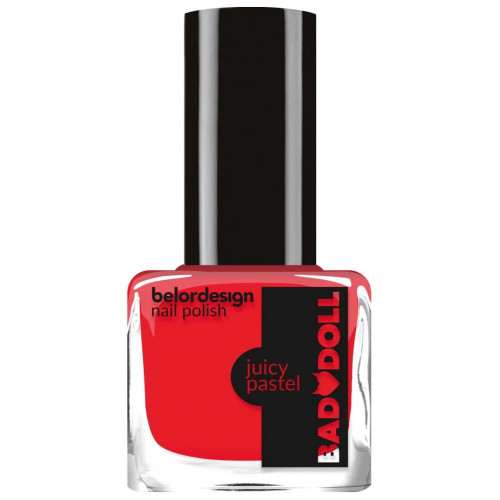 Лак для ногтей Belor Besign Bad Doll Juicy Pastel, тон 304, love Лак для ногтей Belor Besign Bad Doll Juicy Pastel, тон 304, love