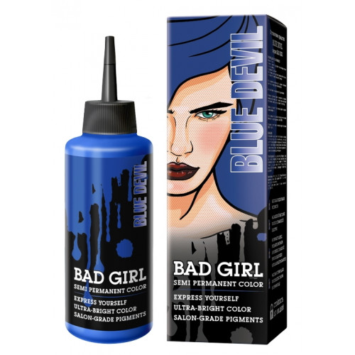 Краска для волос Bad Girl, Blue Devil, синий, 150 мл Краска для волос Bad Girl, Blue Devil, синий, 150 мл