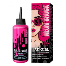 Краска для волос Bad Girl, Neon shock, неоновый розовый, 150 мл Краска для волос Bad Girl, Neon shock, неоновый розовый, 150 мл