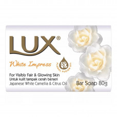 Мыло туалетное Lux (Люкс) Bright Impress белое Яркое впечатление, Японская камелия, 80 г