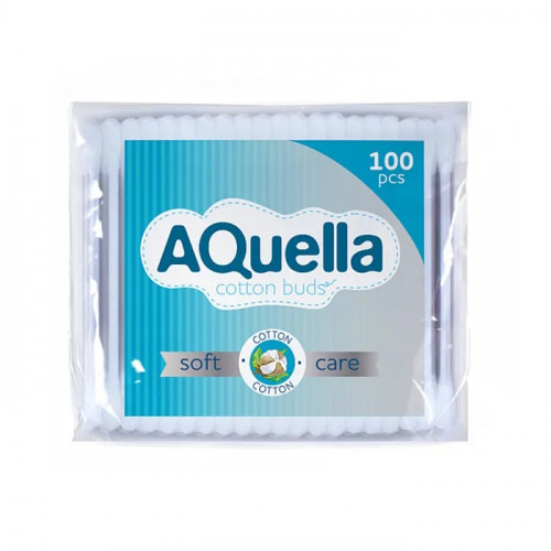 Ватные палочки Aquella, пакет, 100 шт Ватные палочки Aquella, пакет, 100 шт