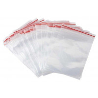 Гриппер (пакет ziplock) Пвд 10х15 см, красная полоса, 35 мкм, 100 шт/уп Гриппер (пакет ziplock) Пвд 10х15 см, красная полоса, 35 мкм, 100 шт/уп