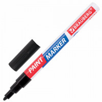 Маркер-краска лаковый Brauberg (Брауберг) EXTRA (paint marker) 2 мм, черный, усиленная нитро-основа Маркер-краска лаковый Brauberg (Брауберг) EXTRA (paint marker) 2 мм, черный, усиленная нитро-основа
