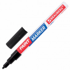 Маркер-краска лаковый Brauberg (Брауберг) EXTRA (paint marker) 2 мм, черный, усиленная нитро-основа Маркер-краска лаковый Brauberg (Брауберг) EXTRA (paint marker) 2 мм, черный, усиленная нитро-основа
