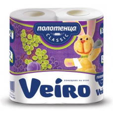 Полотенце бумажное Veiro (Вейро) Classic, 2-х слойное, 2 рулона Полотенце бумажное Veiro (Вейро) Classic, 2-х слойное, 2 рулона