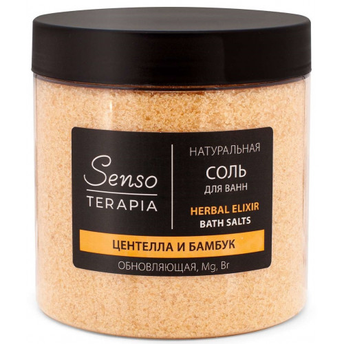 Соль для ванн Senso Terapia Обновляющая Herbal elixir, 600 г Соль для ванн Senso Terapia Обновляющая Herbal elixir, 600 г