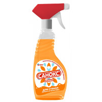Средство для мытья стекол, зеркал и пластика Санокс ORANGE (с триггером), 500 мл Средство для мытья стекол, зеркал и пластика Санокс ORANGE (с триггером), 500 мл