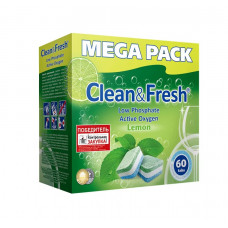 Таблетки для посудомоечных машин Clean&Fresh All in 1, 60 шт Таблетки для посудомоечных машин Clean&Fresh All in 1, 60 шт