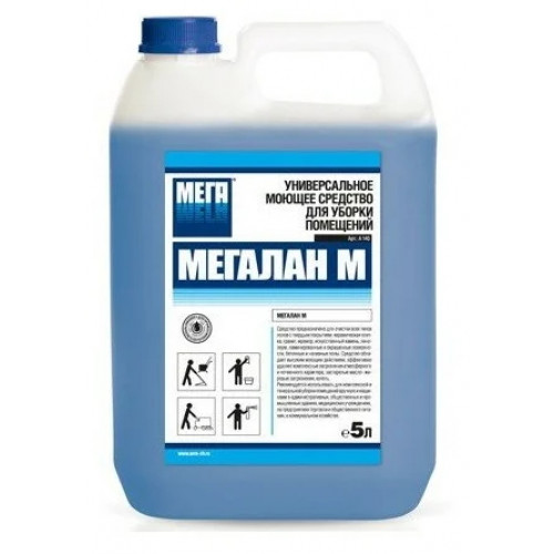 Средство моющее универсальное Мегалан М ПРОФ, 5 л Средство моющее универсальное Мегалан М ПРОФ, 5 л