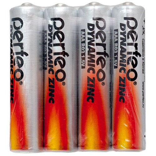 Батарейки Perfeo (Перфео) Dynamic Zinc, AAA, R03/4BL, 4 шт Батарейки Perfeo (Перфео) Dynamic Zinc, AAA, R03/4BL, 4 шт