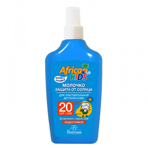 Молочко защита от солнца Africa Kids (SPF-20), 200 мл Молочко защита от солнца Africa Kids (SPF-20), 200 мл