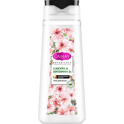 Гель для душа Camay (Камей) Botanicals Сакура и Витамин B3, 250 мл Гель для душа Camay (Камей) Botanicals Сакура и Витамин B3, 250 мл