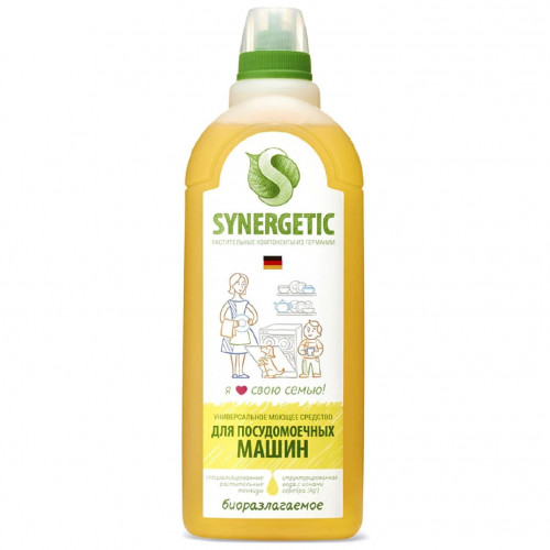 Моющее средство для посудомоечных машин Synergetic, 1 л Моющее средство для посудомоечных машин Synergetic, 1 л