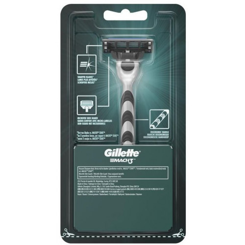 Станок для бритья Gillette Mach 3, 2 кассеты Станок для бритья Gillette Mach 3, 2 кассеты