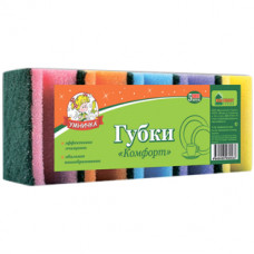 Губка для посуды Умничка Комфорт, 5 шт Губка для посуды Умничка Комфорт, 5 шт