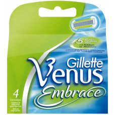 Кассеты для бритья женские Gillette Venus Embrace (Джилет Венус Имбрейс), 4 шт Кассеты для бритья женские Gillette Venus Embrace (Джилет Венус Имбрейс), 4 шт