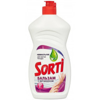 Бальзам для мытья посуды Sorti (Сорти) с витамином Е, 450 мл Бальзам для мытья посуды Sorti (Сорти) с витамином Е, 450 мл