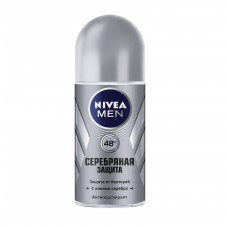 Антиперспирант шариковый мужской Nivea Men Серебряная защита, 50 мл Антиперспирант шариковый мужской Nivea Men Серебряная защита, 50 мл