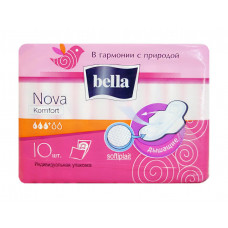 Гигиенические прокладки Bella (Белла) Nova Komfort, 3+ капли, 10 шт Гигиенические прокладки Bella (Белла) Nova Komfort, 3+ капли, 10 шт