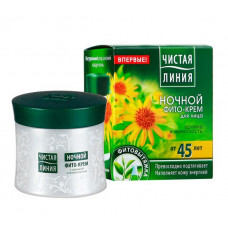 Ночной фито-крем для лица Чистая линия от 45 лет Арника и жимолость, 50 мл Ночной фито-крем для лица Чистая линия от 45 лет Арника и жимолость, 50 мл