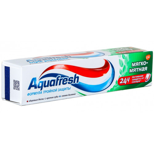 Зубная паста Aquafresh (Аквафреш) Мягко-Мятная, 50 мл Зубная паста Aquafresh (Аквафреш) Мягко-Мятная, 50 мл
