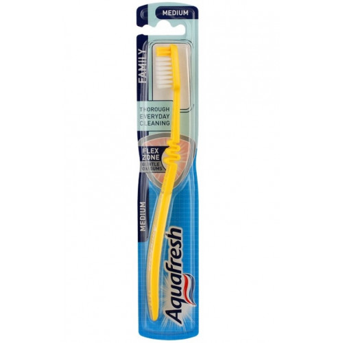 Зубная щетка Aquafresh (Аквафреш) Family, средней жесткости Зубная щетка Aquafresh (Аквафреш) Family, средней жесткости