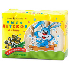 Мыло туалетное Невская Косметика Детское с экстрактом чистотела, 4 шт*100 г Мыло туалетное Невская Косметика Детское с экстрактом чистотела, 4 шт*100 г