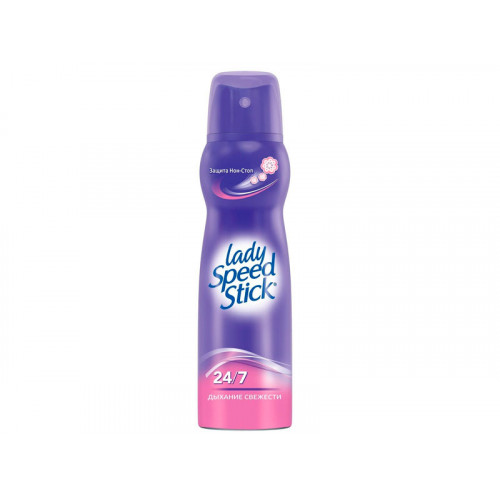Дезодорант-антиперспирант спрей женский Lady Speed Stick (Леди Спид Стик) Дыхание свежести 24/7, 150 мл Дезодорант-антиперспирант спрей женский Lady Speed Stick (Леди Спид Стик) Дыхание свежести 24/7, 150 мл