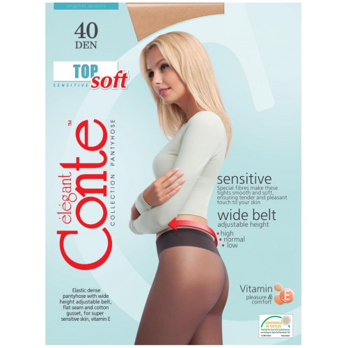 Колготки Conte Top Soft (Конте Топ Софт), Natural (телесный), 40 den, 2 размер Колготки Conte Top Soft (Конте Топ Софт), Natural (телесный), 40 den, 2 размер