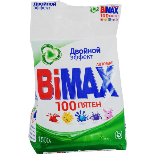 Стиральный порошок автомат BiMax (Бимакс) 100 пятен, 1,5 кг Стиральный порошок автомат BiMax (Бимакс) 100 пятен, 1,5 кг