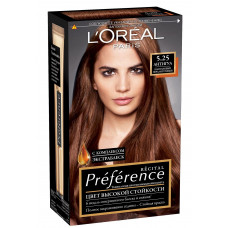 Краска для волос L'Oreal (Лореаль) Recital Preference, тон 5.25 - Антигуа Каштановый перламутровый Краска для волос L'Oreal (Лореаль) Recital Preference, тон 5.25 - Антигуа Каштановый перламутровый