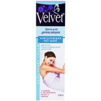 Крем для депиляции Velvet (Вельвет) замедляющий рост волос, 100 мл Крем для депиляции Velvet (Вельвет) замедляющий рост волос, 100 мл
