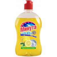 Средство для мытья посуды (гель) Минута Лимон, 500 мл Средство для мытья посуды (гель) Минута Лимон, 500 мл