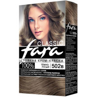 Краска для волос Fara (Фара) Classic, тон 502в - Тёмно-русый Краска для волос Fara (Фара) Classic, тон 502в - Тёмно-русый