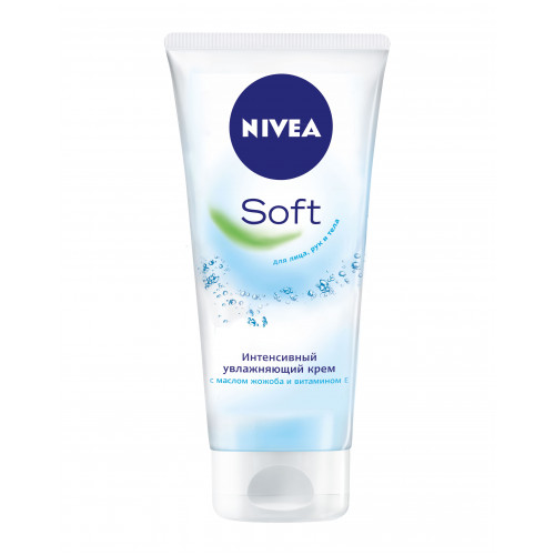 Интенсивный увлажняющий крем Nivea (Нивея) Soft для лица, рук и тела, 75 мл Интенсивный увлажняющий крем Nivea (Нивея) Soft для лица, рук и тела, 75 мл