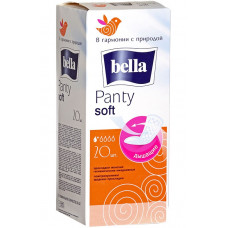 Прокладки ежедневные гигиенические Bella (Белла) Panty Soft, 1+ капель, 20 шт Прокладки ежедневные гигиенические Bella (Белла) Panty Soft, 1+ капель, 20 шт