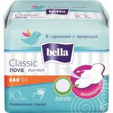 Гигиенические прокладки Bella (Белла) Nova Classiс Komfort, 3+ капли, 10 шт Гигиенические прокладки Bella (Белла) Nova Classiс Komfort, 3+ капли, 10 шт