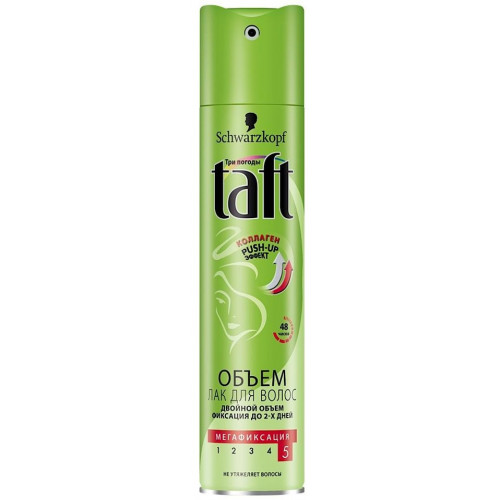 Лак для волос Taft (Тафт) Объем Мегафиксация №5, 225 мл Лак для волос Taft (Тафт) Объем Мегафиксация №5, 225 мл