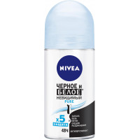 Антиперспирант шариковый женский Nivea Pure Невидимый Черное и белое, 50 мл