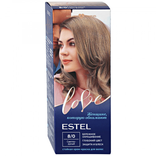 Краска для волос Estel Love (Эстель Лав) 8/0 - Светло-русый Краска для волос Estel Love (Эстель Лав) 8/0 - Светло-русый