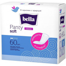 Прокладки ежедневные Bella (Белла) Panty Classic Soft, 60 шт Прокладки ежедневные Bella (Белла) Panty Classic Soft, 60 шт