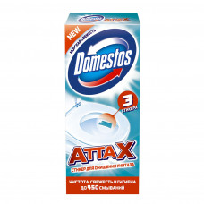 Стикер для очищения унитаза Domestos (Доместос) Аttах Морская свежесть Стикер для очищения унитаза Domestos (Доместос) Аttах Морская свежесть