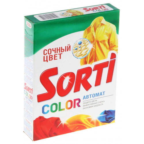 Стиральный порошок автомат Sorti (Сорти) Color, 350 г Стиральный порошок автомат Sorti (Сорти) Color, 350 г