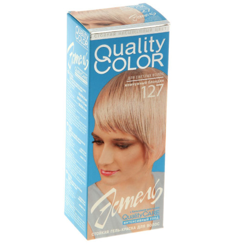 Краска-гель для волос Estel Quality Color Эстель 127 - Жемчужный блондин Краска-гель для волос Estel Quality Color Эстель 127 - Жемчужный блондин