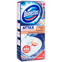 Стикер для очищения унитаза Domestos (Доместос) Аttах Тропическая свежесть Стикер для очищения унитаза Domestos (Доместос) Аttах Тропическая свежесть