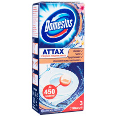 Стикер для очищения унитаза Domestos (Доместос) Аttах Тропическая свежесть Стикер для очищения унитаза Domestos (Доместос) Аttах Тропическая свежесть