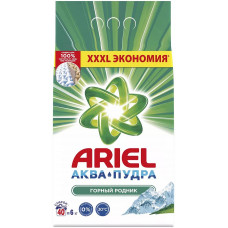 Стиральный порошок автомат Ariel (Ариэль) Аквапудра «Горный родник», 6 кг Стиральный порошок автомат Ariel (Ариэль) Аквапудра «Горный родник», 6 кг