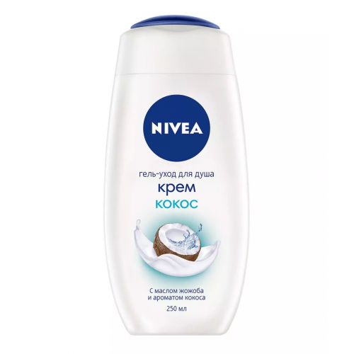 Крем-гель для душа Nivea Крем кокос, 250 мл Крем-гель для душа Nivea Крем кокос, 250 мл