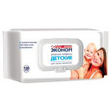 Салфетки влажные для детей с крышкой Smart (Смарт), 120 шт Салфетки влажные для детей с крышкой Smart (Смарт), 120 шт